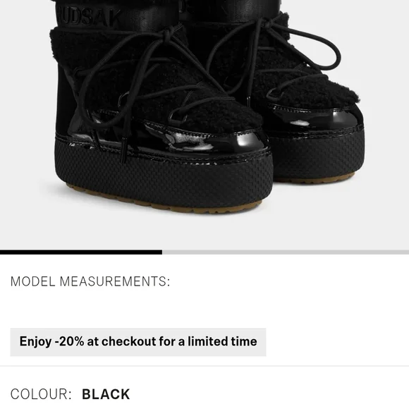 RUDSAK Glossy Black Kids Snow Boots - Picture 1 of 6